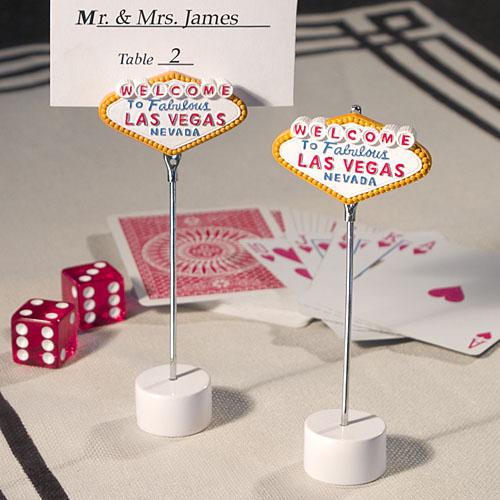 las vegas sign wedding. Las Vegas Themed Place Card