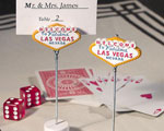 Las Vegas Themed Place Card Holders wedding favors