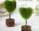 Unique Heart Design Topiary Place Card Holder wedding favors