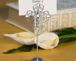 Decorative Cross Design Place Card Holder Favors wedding favors