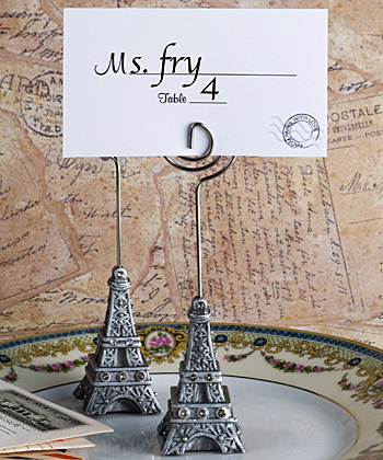 From Paris With Love Collection Eiffel Tower Place Card Holder Favors wedding favors