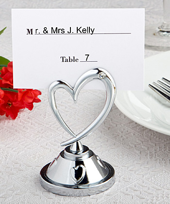 Heart Themed Place Card Holders wedding favors