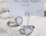 Heart Shaped Engagement Ring Place Card/Photo Holders wedding favors