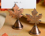 Autumn Leaf Design Placecard Holders wedding favors