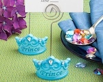 Blue Crown Design Place Card Holders wedding favors