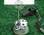 Soccer Themed Place Card Holders wedding favors