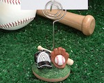 Baseball Themed Place Card Holders wedding favors