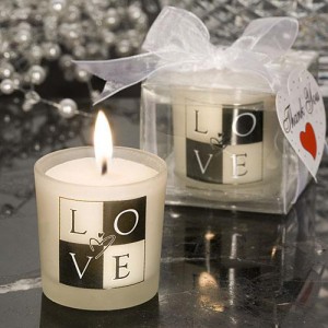 LOVE Design Candle Favors wedding favors
