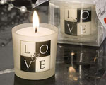 LOVE Design Candle Favors wedding favors