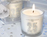 25th Anniversary Candle Favors