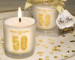 50th Anniversary Candle Favors wedding favors