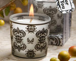 Damask Design Candle Favors wedding favors
