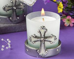 Regal Favor Collection Cross Themed Candle Holders wedding favors