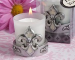 Fleur de Lis Candle Favors wedding favors