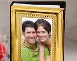 Matte Gold Metal Photo Album wedding favors