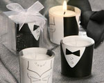 Gown/Tuxedo Design Candles wedding favors
