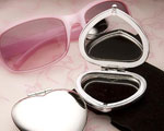 Heart Shaped Compact Mirror Favors wedding favors