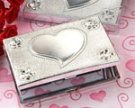 Elegant Reflections Collection Heart Design Mirror Compact Favors wedding favors