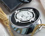 Elegant Reflections Collection Fleur Di Lis Mirror Compacts wedding favors