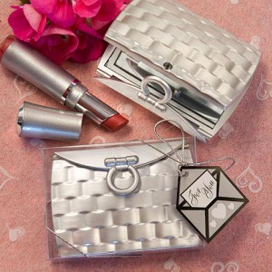 Pocketbook-Design Elegant Reflections Collection Mirror Compact Favors wedding favors