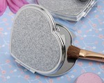 Heart Design Metal Compact Favors wedding favors