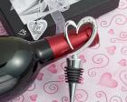 Distinctively Modern Heart Design Wine Bottle Stopper wedding favors