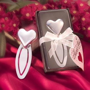 Heart Shaped Bookmarks wedding favors