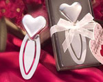 Heart Shaped Bookmarks wedding favors