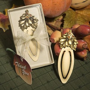 Autumn Bookmark Favors wedding favors