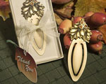Autumn Bookmark Favors wedding favors