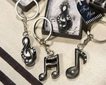 Musical Note Key Chain Favors wedding favors