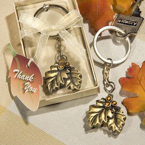 Autumn Inspired Keychain Favors wedding favors