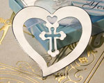 Cross Design Bookmark Favors wedding favors