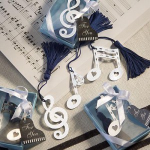 Musical Note Bookmark Favors wedding favors