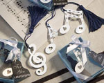 Musical Note Bookmark Favors wedding favors
