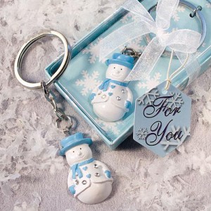 Snowman Key Chains wedding favors