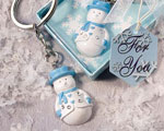 Snowman Key Chains wedding favors