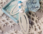 Snowman Bookmarks wedding favors