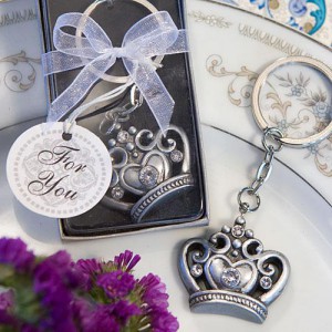Royal Favor Collection Crown Design Key Ring Favors wedding favors
