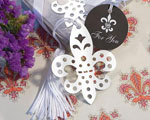 Book Lovers Collection Fleur de Lis Bookmark Favors wedding favors