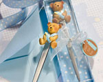 Lovable Teddy Bear Design Letter Openers- Blue wedding favors