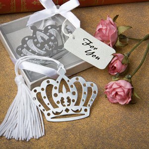 Crown Design Bookmark Favors wedding favors