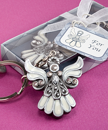 Angel Design Keychain Favors wedding favors