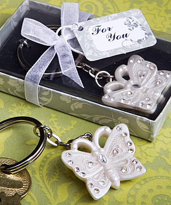 Butterfly Key Rings wedding favors