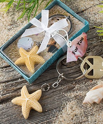 Star Design Keychain Favor wedding favors