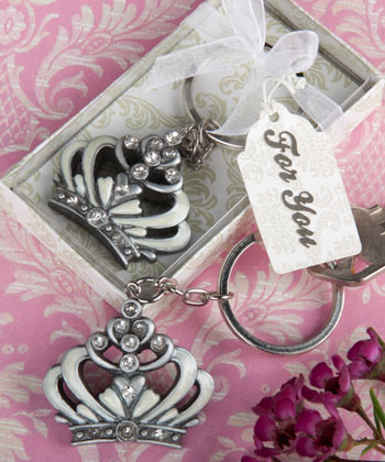 Royal Wedding Collection Crown Design Key Chains wedding favors