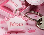 Pink Crown Themed Princess Key Chains wedding favors