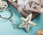 Starfish Design Key Chain Favors wedding favors