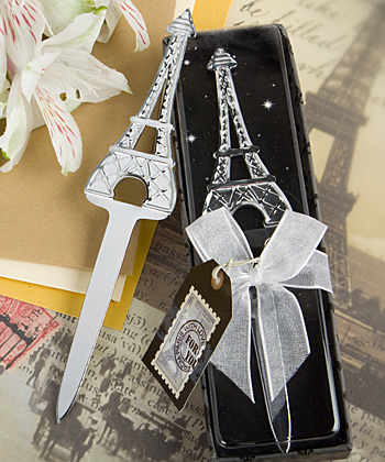 Eiffel Tower Letter Openers wedding favors