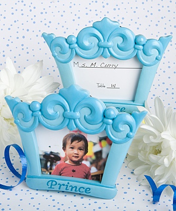 Blue Crown Design Photo/Place Card Frames wedding favors